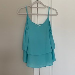 Baby blue tank with crisscross back from Francesca’s